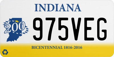 IN license plate 975VEG