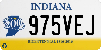 IN license plate 975VEJ