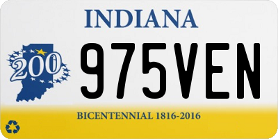 IN license plate 975VEN
