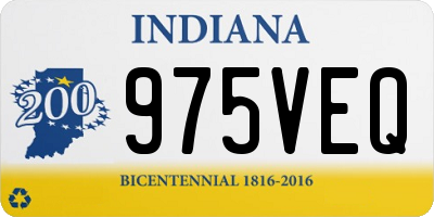 IN license plate 975VEQ
