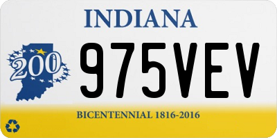 IN license plate 975VEV