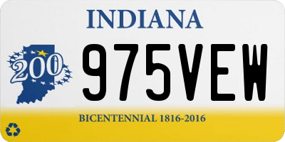 IN license plate 975VEW