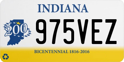 IN license plate 975VEZ