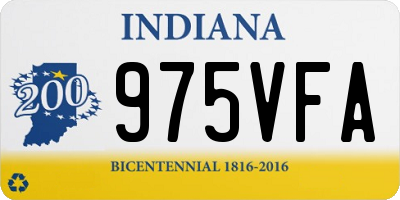 IN license plate 975VFA