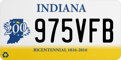 IN license plate 975VFB