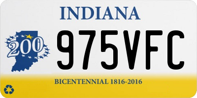 IN license plate 975VFC