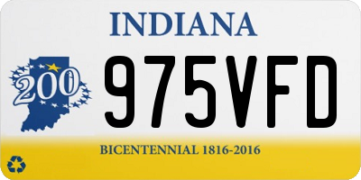 IN license plate 975VFD