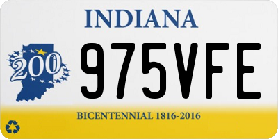 IN license plate 975VFE