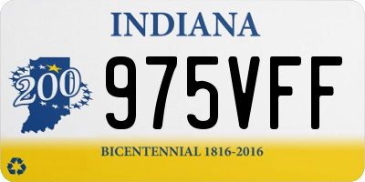 IN license plate 975VFF