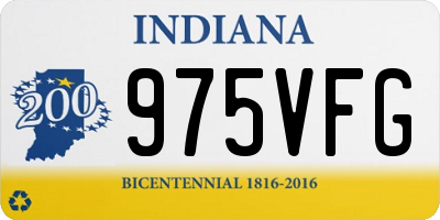 IN license plate 975VFG