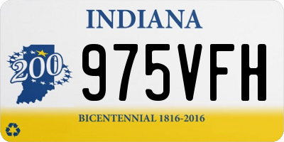 IN license plate 975VFH