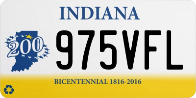 IN license plate 975VFL