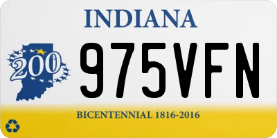 IN license plate 975VFN