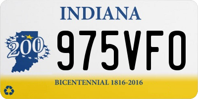IN license plate 975VFO
