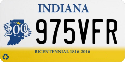 IN license plate 975VFR