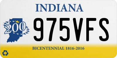IN license plate 975VFS