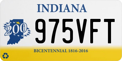 IN license plate 975VFT