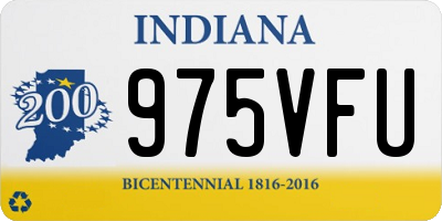 IN license plate 975VFU
