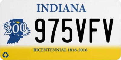 IN license plate 975VFV