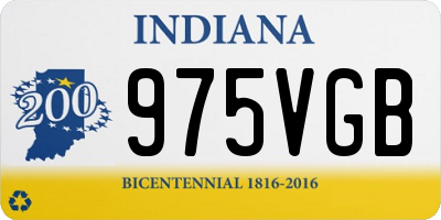 IN license plate 975VGB
