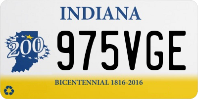 IN license plate 975VGE