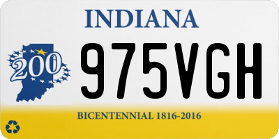 IN license plate 975VGH