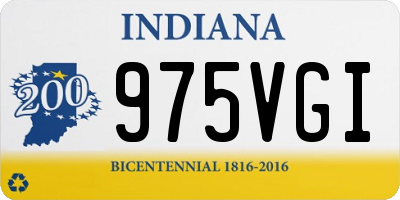 IN license plate 975VGI