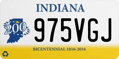 IN license plate 975VGJ