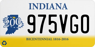 IN license plate 975VGO