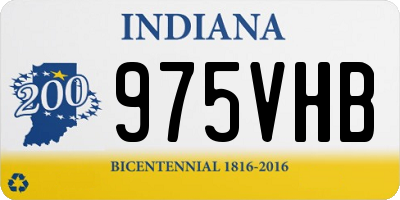 IN license plate 975VHB