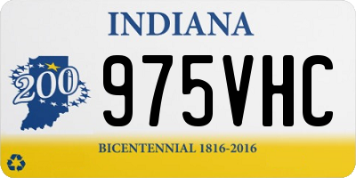 IN license plate 975VHC