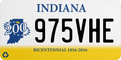 IN license plate 975VHE