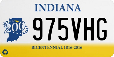 IN license plate 975VHG