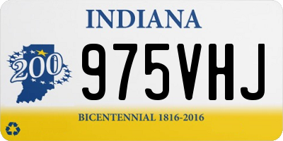 IN license plate 975VHJ