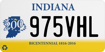 IN license plate 975VHL