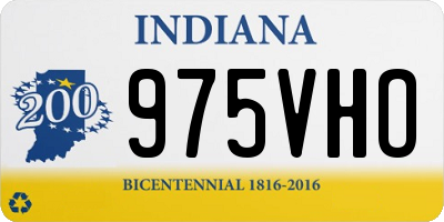 IN license plate 975VHO