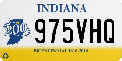 IN license plate 975VHQ