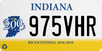 IN license plate 975VHR