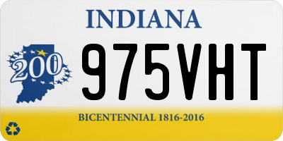 IN license plate 975VHT