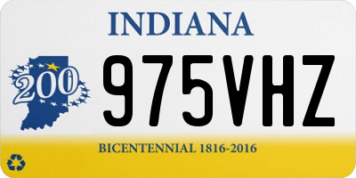 IN license plate 975VHZ
