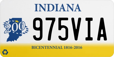 IN license plate 975VIA