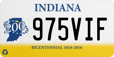 IN license plate 975VIF
