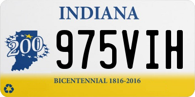 IN license plate 975VIH