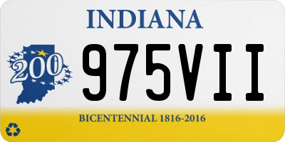 IN license plate 975VII