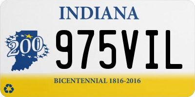 IN license plate 975VIL