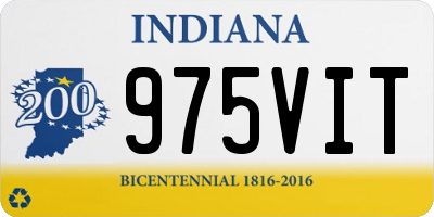 IN license plate 975VIT