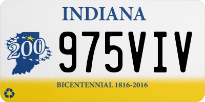 IN license plate 975VIV