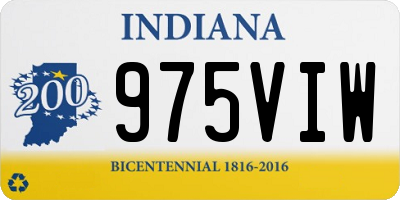 IN license plate 975VIW