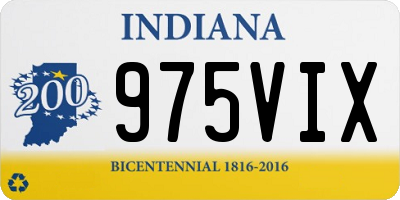 IN license plate 975VIX