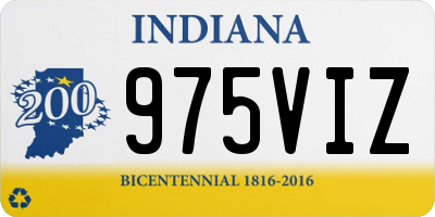 IN license plate 975VIZ